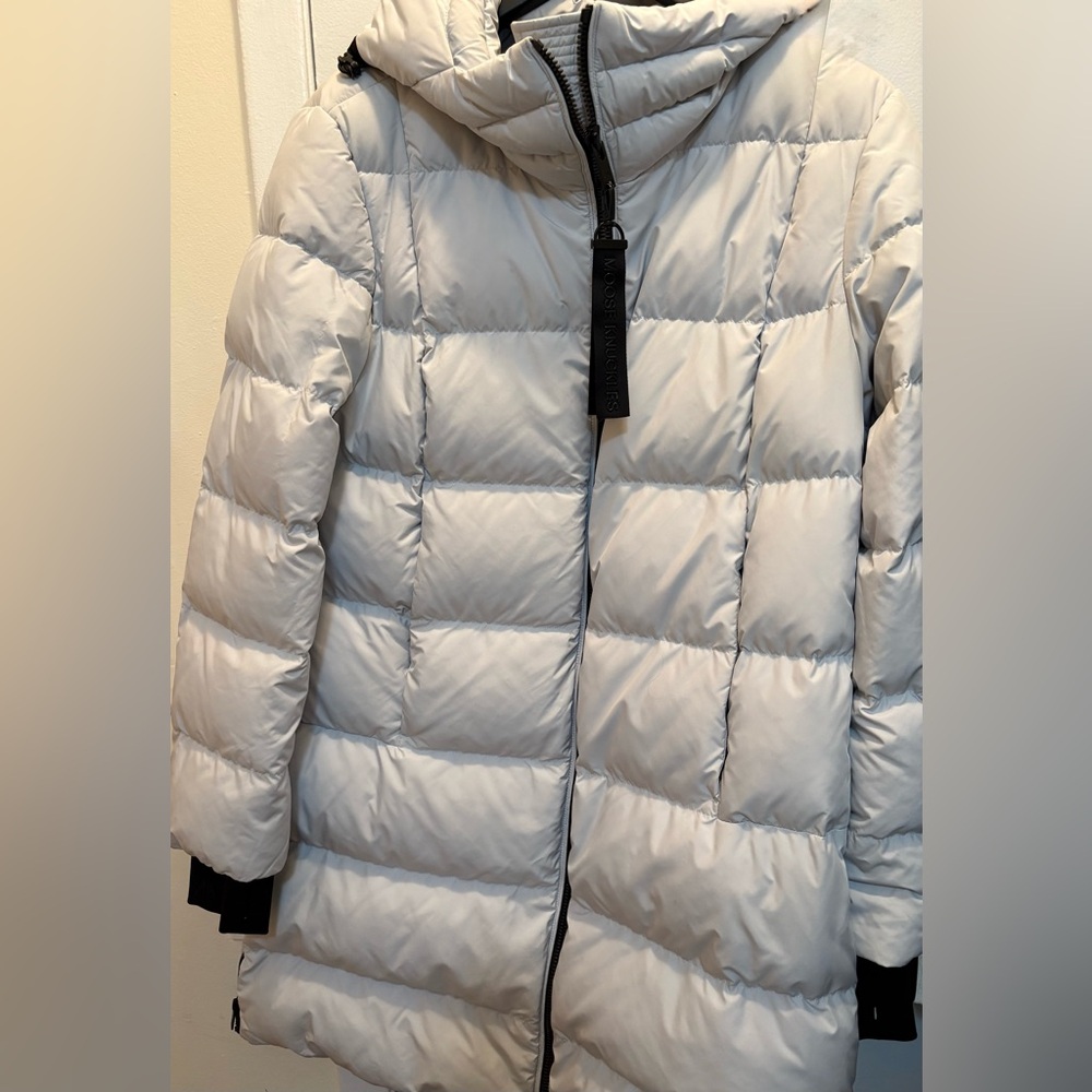 Light blue Moose Knuckles Puffer